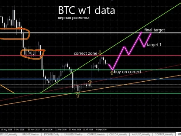 BTC - w1 - финальная разметка 76 > 87 > 105k