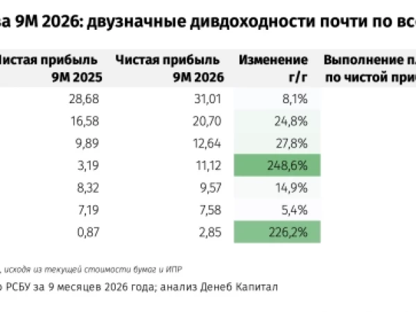 Отчетность региональных Россетей за 9 месяцев: сравнение и потенциальные дивдоходности за 2026 и 2027 годы