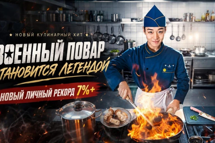 Дорама «Военный повар становится легендой» установила новый личный рекорд, превысив отметку в 7%