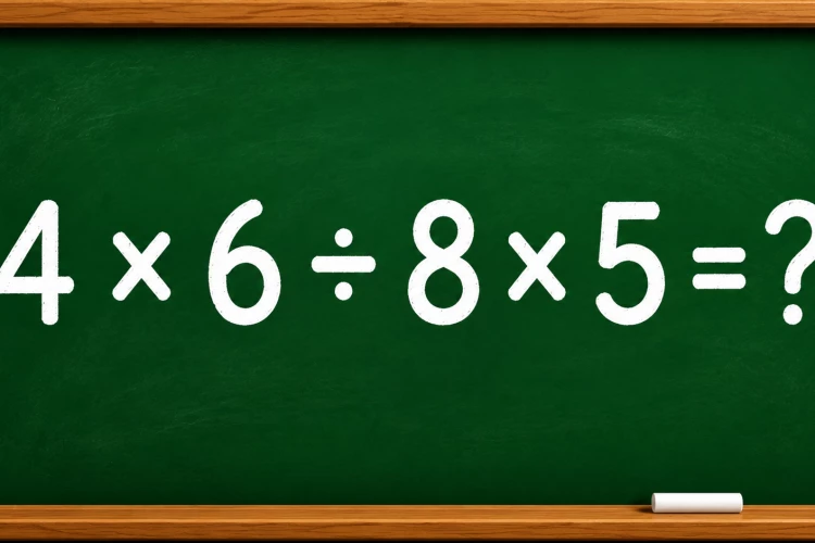 Не 20 и не 10 — чему равно «4 × 6 : 8 × 5»? Простой тест на знание таблицы умножения