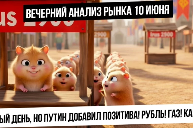 Вечерний анализ рынка 10 июня. День в каше, но Путин дал новостной триггер! Рубль будет слабеть?