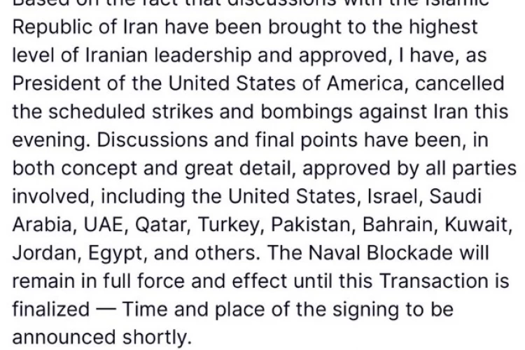 Трамп: Я отменил запланированные на вечер удары и бомбардировки по Ирану
