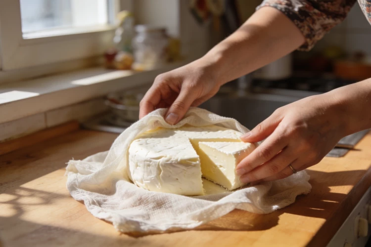 Беру литр кефира, молоко и 3 ложки соли — утром подаю вкуснейший домашний сыр: лучше магазинного и без химии