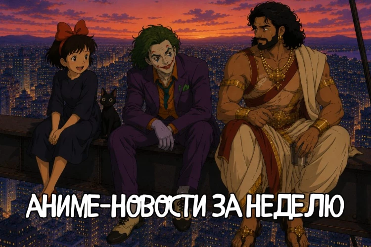 Новости аниме за неделю: «Ведьмина служба доставки» в России и Джокер от режиссера «Властелина колец»
