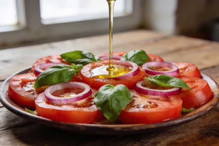 Простой способ вернуть вкус детства: готовим летний салат из спелых томатов — семья в восторге