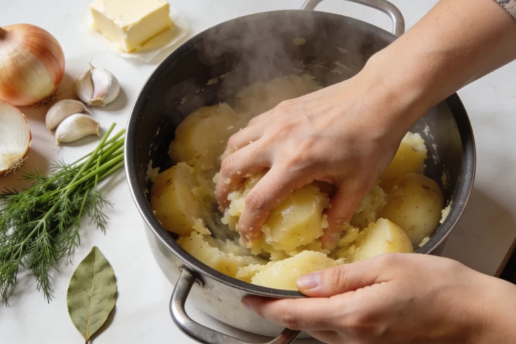 Раньше я просто отваривала картошку в воде, а теперь добавляю 3 продукта - и пюре получается идеальным