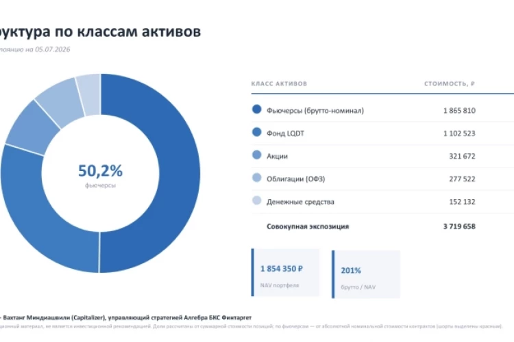 Портфель Capitalizer по состоянию на июль 2026 года : структура и динамика портфеля