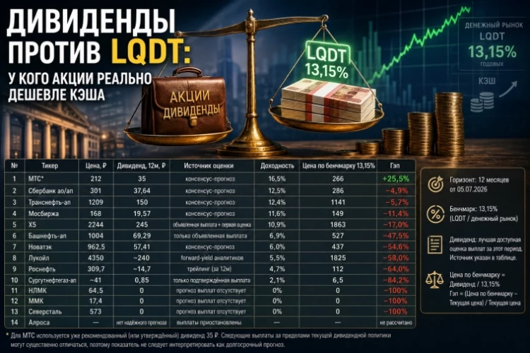 Дивиденды VS LQDT
