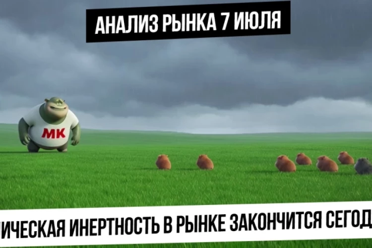 Анализ рынка 7 июля. Паническая хомяковая инертность закончится сегодня? Рубль! Газ! Нефть! Золото!
