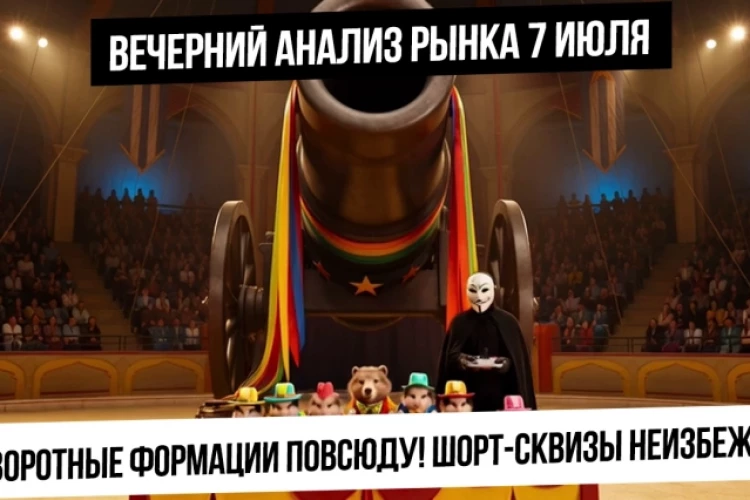 Вечерний анализ рынка 7 июля. Разворот и шорт-сквиз на старых хомяках готов? Что в RGBI и валютой?
