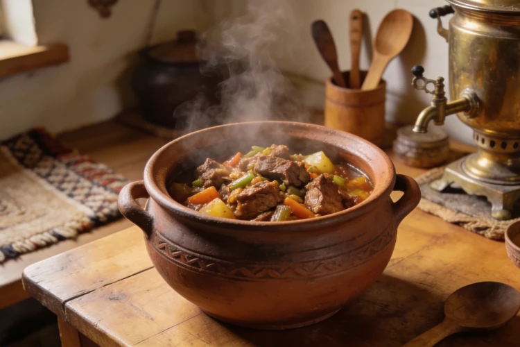 Сталин ценил простую кухню: как приготовить мясное рагу «Арагви» с бараниной и баклажанами — понравится и вождю