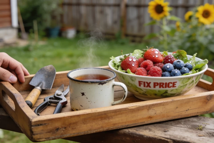 Находка для дачи: потратила копейки на деревянные подносы в Fix Price и нашла им кучу применений