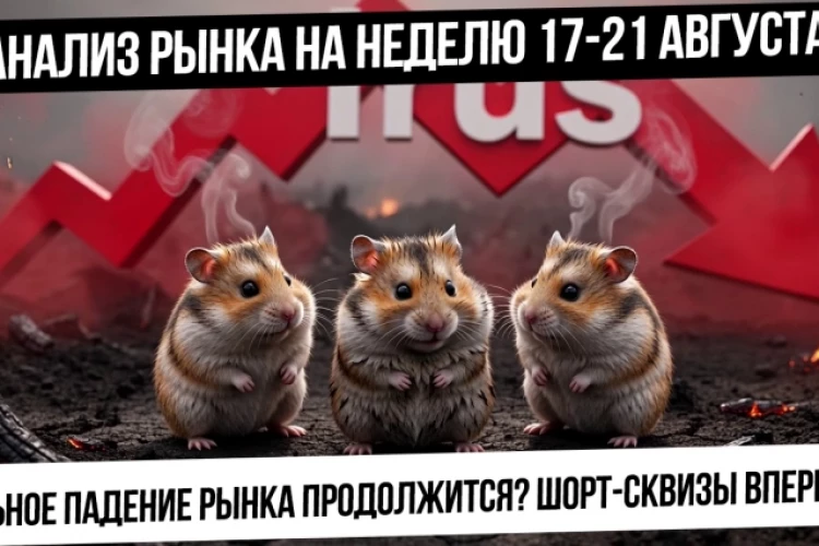 Анализ рынка на неделю 17-21 августа. Падение рынка продолжится или будет шорт-сквиз? Куда упадем?