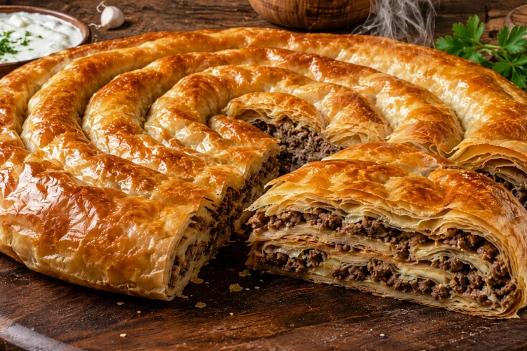 Бурек по-сербски с мясом: рецепт сытного согревающего блюда для большого семейного ужина