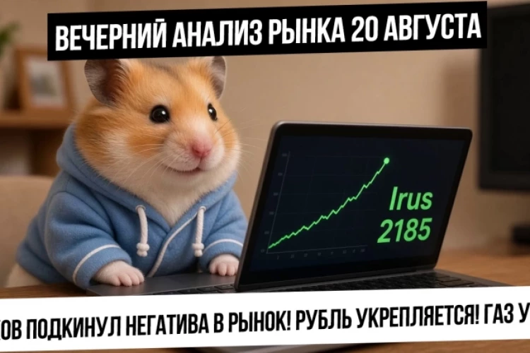 Вечерний анализ рынка 20 августа. Песков остудил рынок! Крепкий рубль! Нефть выросла, а газ упал!