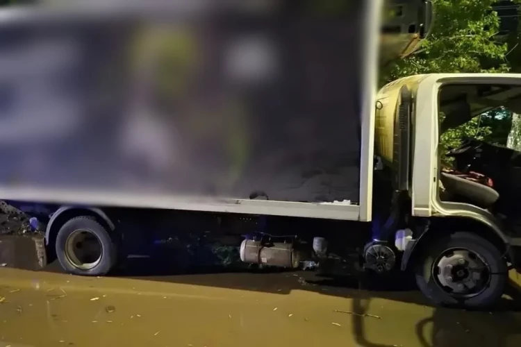 Росгвардейцы спасли окровавленного водителя из грузовика, попавшего в ДТП в Колпино