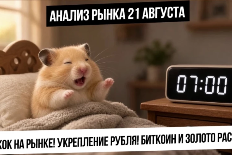 Анализ рынка 21 августа. Отскок российского рынка! Укрепление рубля! Рост биткоина и металлов!