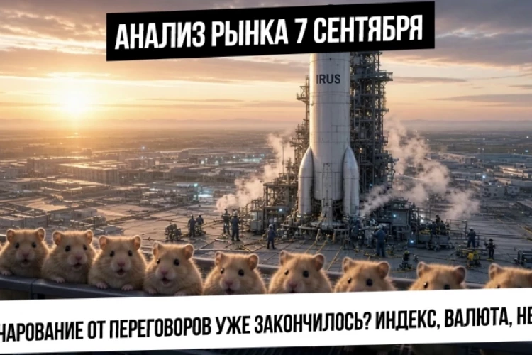 Анализ рынка 7 сентября. Утренний рост по индексу! Разочарование от переговоров прошло? Рубль! Нефть