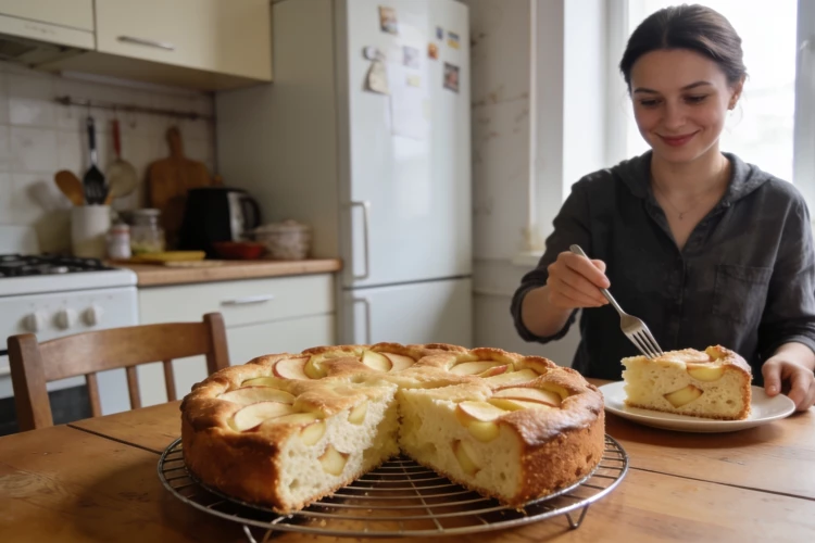 Все по пять — и шарлотка не оседает: рецепт, который легко запомнить, справятся и дети