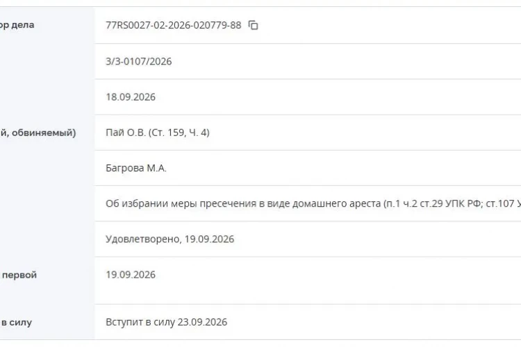 Гендиректора «Миксит» Пая отправили под домашний арест по делу о мошенничестве 