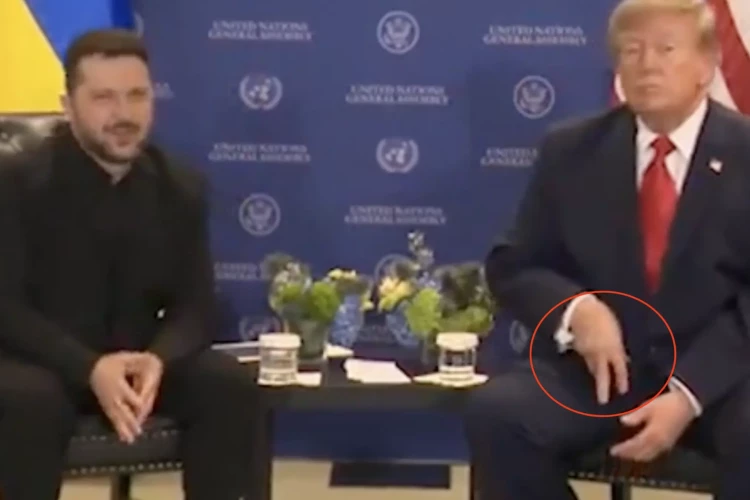 Странный жест Трампа после рукопожатия с Зеленским попал на фото