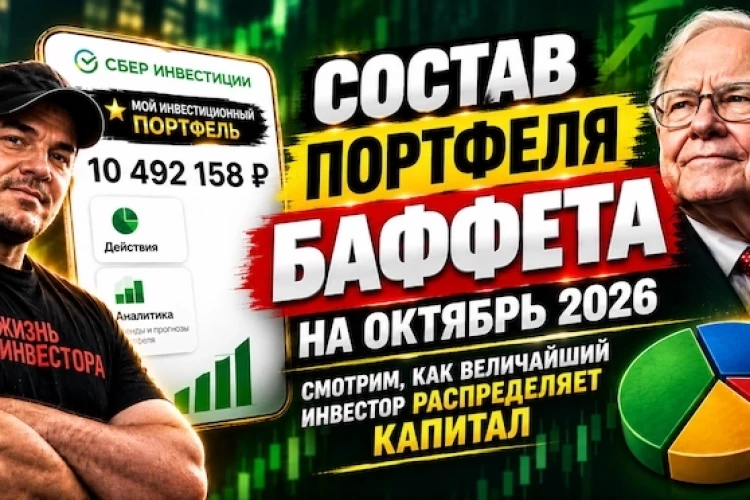 Состав портфеля Баффета на октябрь 2026: смотрим, как величайший инвестора распределяет капитал