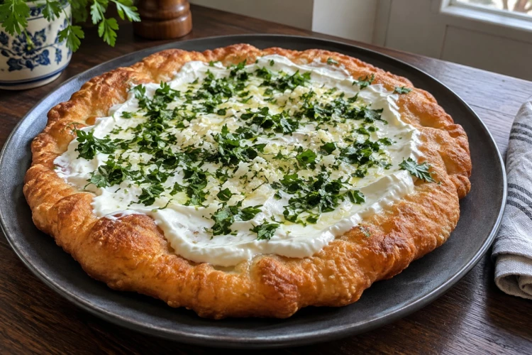 Мягкая серединка, румяная корочка и чесночный аромат: готовим нежнейший домашний лангош за копейки