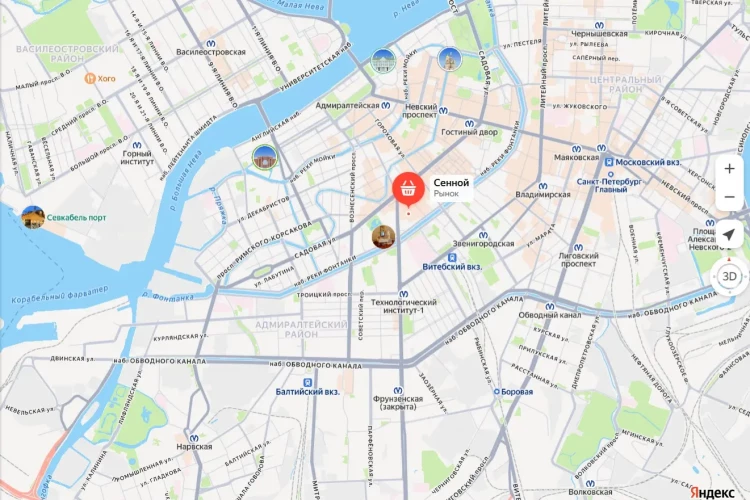 Сенной рынок закрыт, по периметру полиция и ОМОН
