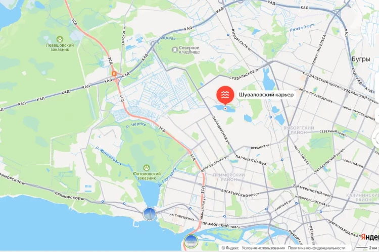 В Петербурге не смогли благоустроить парк у Шуваловского карьера
