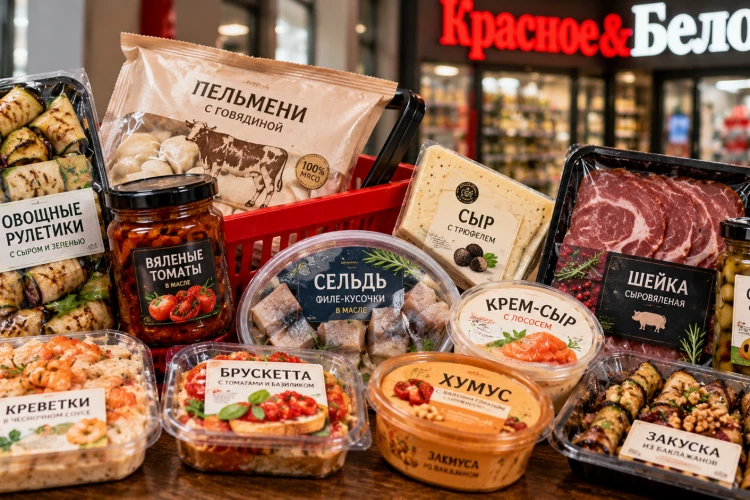 В «Красное&amp;Белое» теперь и такое продают? Овощные рулетики, дамплинги и другие находки с полок