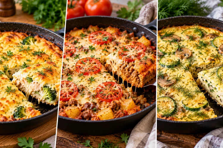 Духовку даже не включаю: готовлю 3 вкусные запеканки на сковороде за 15 минут